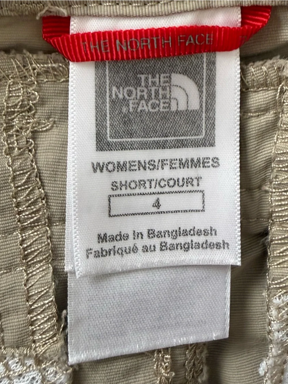 The North Face convertible trail pant sz 4 short